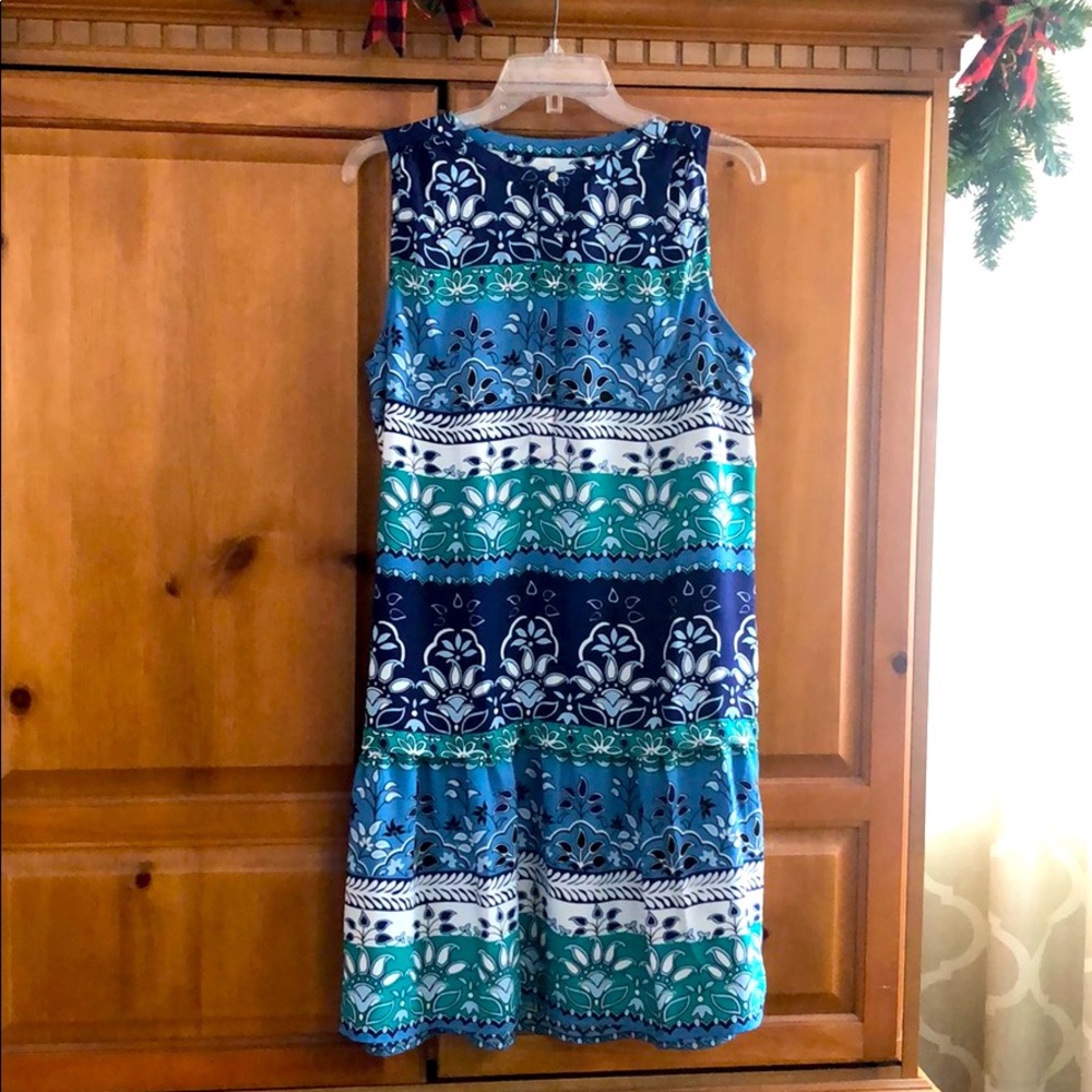 NWT LOFT Shades of Blue Dress